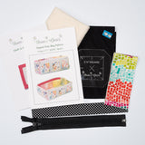 Zipped Tray bag - Moda Pixel- Multi/Black