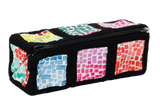 Zipped Tray bag - Moda Pixel- Multi/Black