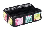 Zipped Tray bag - Moda Pixel- Multi/Black