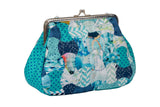 Large Clasp Purse Kit- Abstract Blue