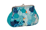 Large Clasp Purse Kit- Abstract Blue