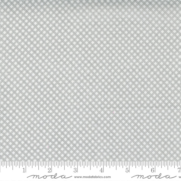 Whispers Metallic by Studio M for Moda - White Silver