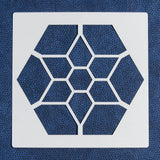 Star in a Hexagon Mini Sewing Book & Stencil - Blue Jewel