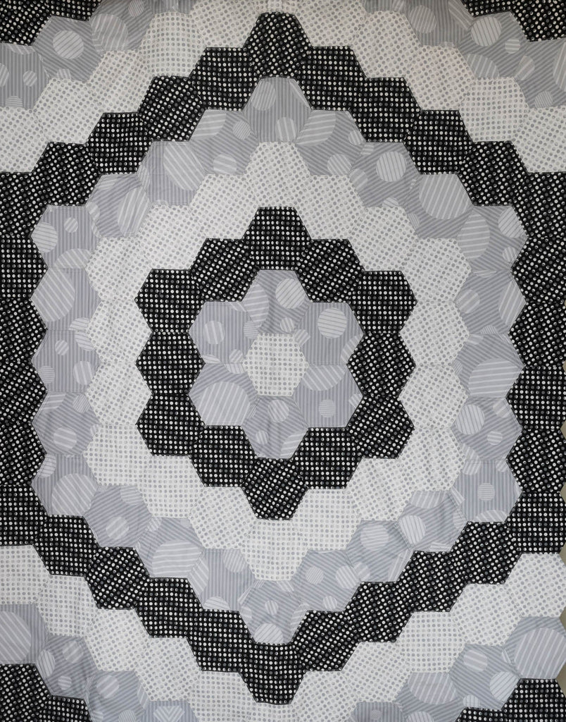 "Quilt As You go" Template 3 1/2" Hexagon Daisy and Grace