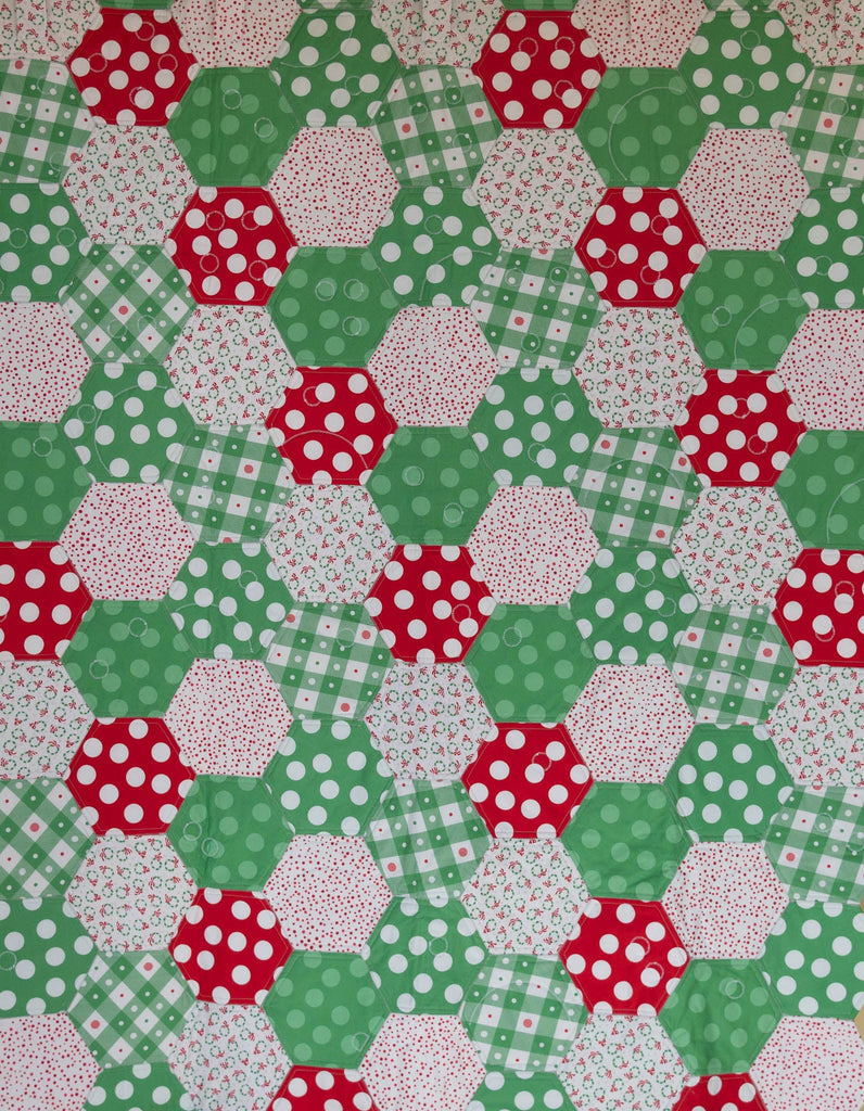 "Quilt As You go" Template 3 1/2" Hexagon Daisy and Grace