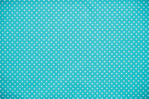 SSC Polka Dot Turquoise with White Spots (sold in 1/2 meters)
