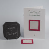 3" Square Tray bag - Kaffe - Red