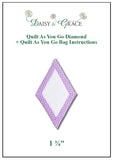 Quilt as you go small Bag Kit - Moda Pixel Fabric with Templates and Instructions