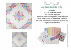 Log Cabin Quilt Kit- using 5" x 2 1/2" Rectangle and Square