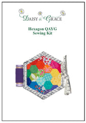 Mini 'QAYG' Sewing Book Pattern (Hexagon Version)