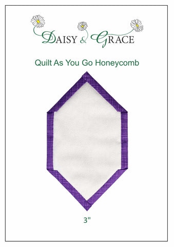 "Quilt As You go" Template - 3" Honeycomb