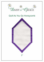 "Quilt As You go" Template - 3" Honeycomb