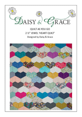 2 1/2" Jewel Heart Quilt Pattern