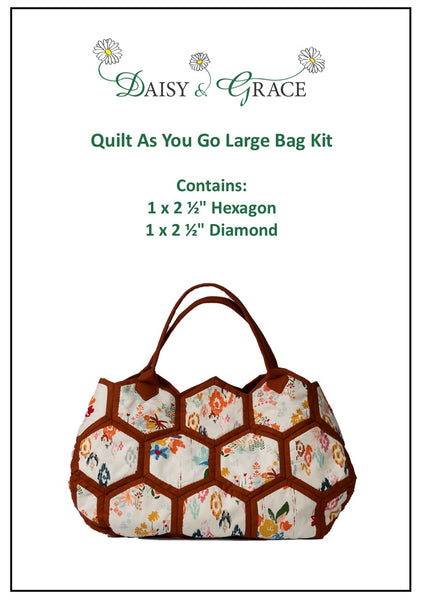 Quilt as you go Large Bag Kit - Boho