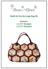 Quilt as you go Large Bag Kit - Boho