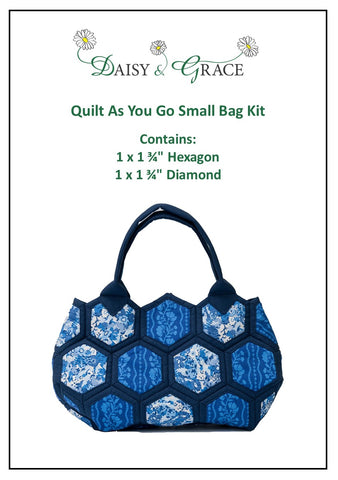 Quilt as you go Small Bag Kit - Liberty Garden Party