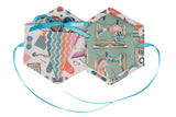 Hexagon Travel Sewing Wallet - Turquoise