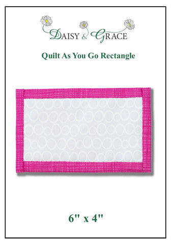 'Quilt As You Go' Rectangle Template - 6" x 4"