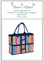Zipped Bucket Bag Kit & Templates - Washi Tape
