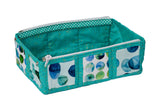 Zipped Tray bag - Aqua Gemstones