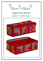 3" Square Tray bag - Kaffe - Red