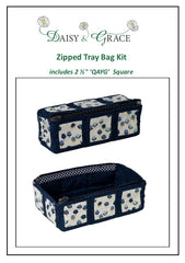 2 1/2" Square Tray bag - Navy Buds