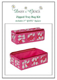 Zipped Tray bag - Pink Chic