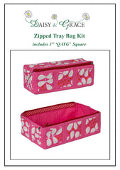 3" Square Tray bag - Pink Chic