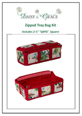 2 1/2" Square Tray bag - Spring Red