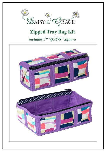 3" Square Tray bag - Violet Bauhaus