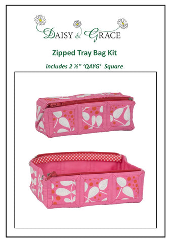 2 1/2" Square Tray bag - Pink Chic