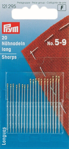 Prym Sharps needles size 5-9