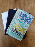 Quilt as you go small Bag Kit - Moda Pixel Fabric with Templates and Instructions