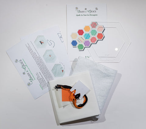 Snowman Coaster Kit- includes 2 1/2"  Hexagon Template