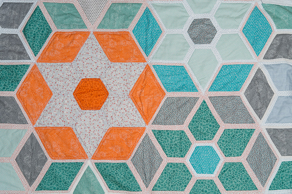 "Quilt As You go" Template 5" Diamond Daisy and Grace