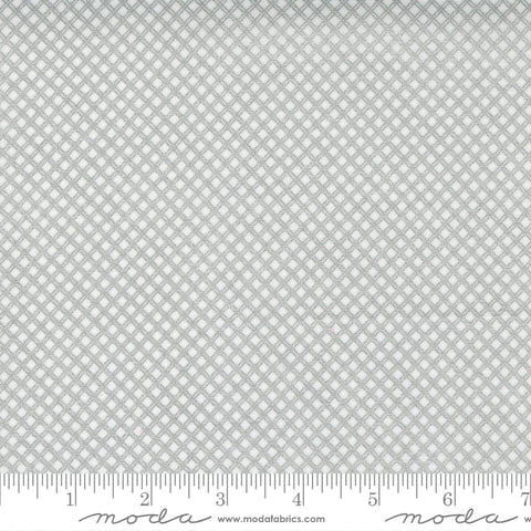 Whispers Metallic by Studio M for Moda - White Silver