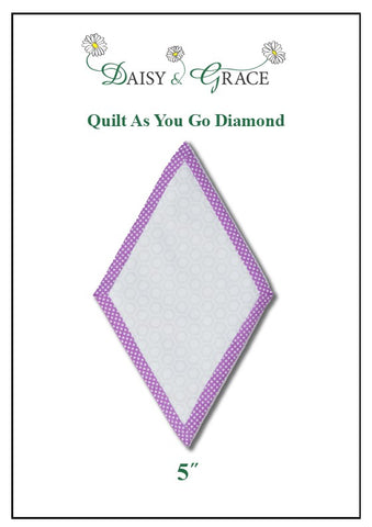 "Quilt As You go" Template - 5" Diamond