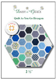 "Quilt As You Go" Template - 2 1/2" Hexagon