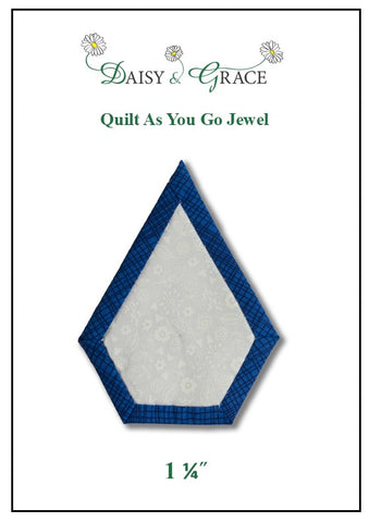 "Quilt As You go" Template - 1 1/4" Jewel