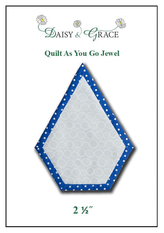 "Quilt As You go" Template - 2 1/2" Jewel