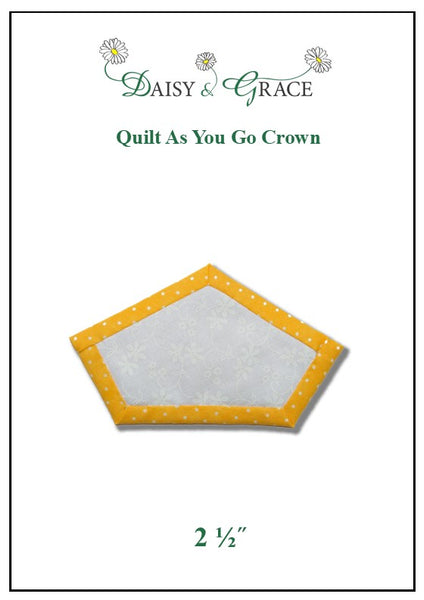 "Quilt As You Go" Template - 2 1/2" Crown