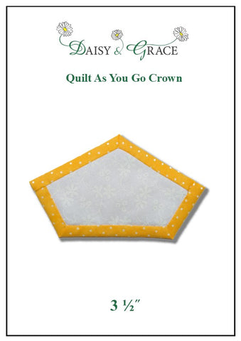 "Quilt As You Go" Template - 3 1/2" Crown