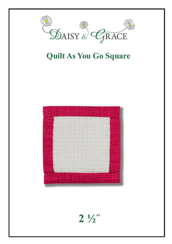 "Quilt As You Go" Template - 2 1/2" Square
