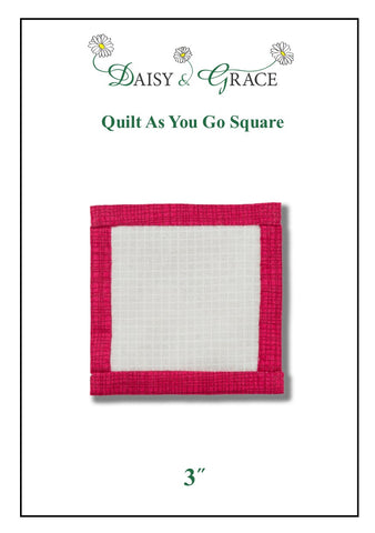 "Quilt As You Go" Template - 3" Square