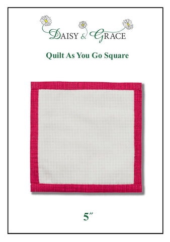 "Quilt As You Go" Template - 5" Square