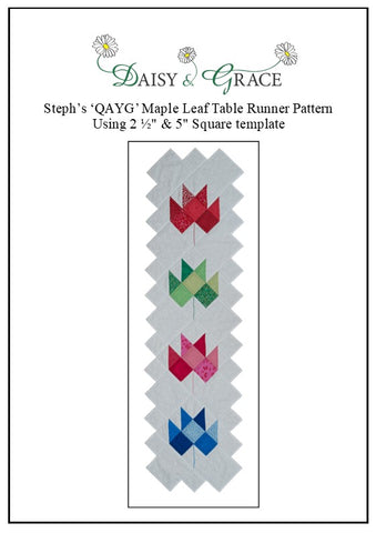 Steph's Maple Leaf table runner Pattern