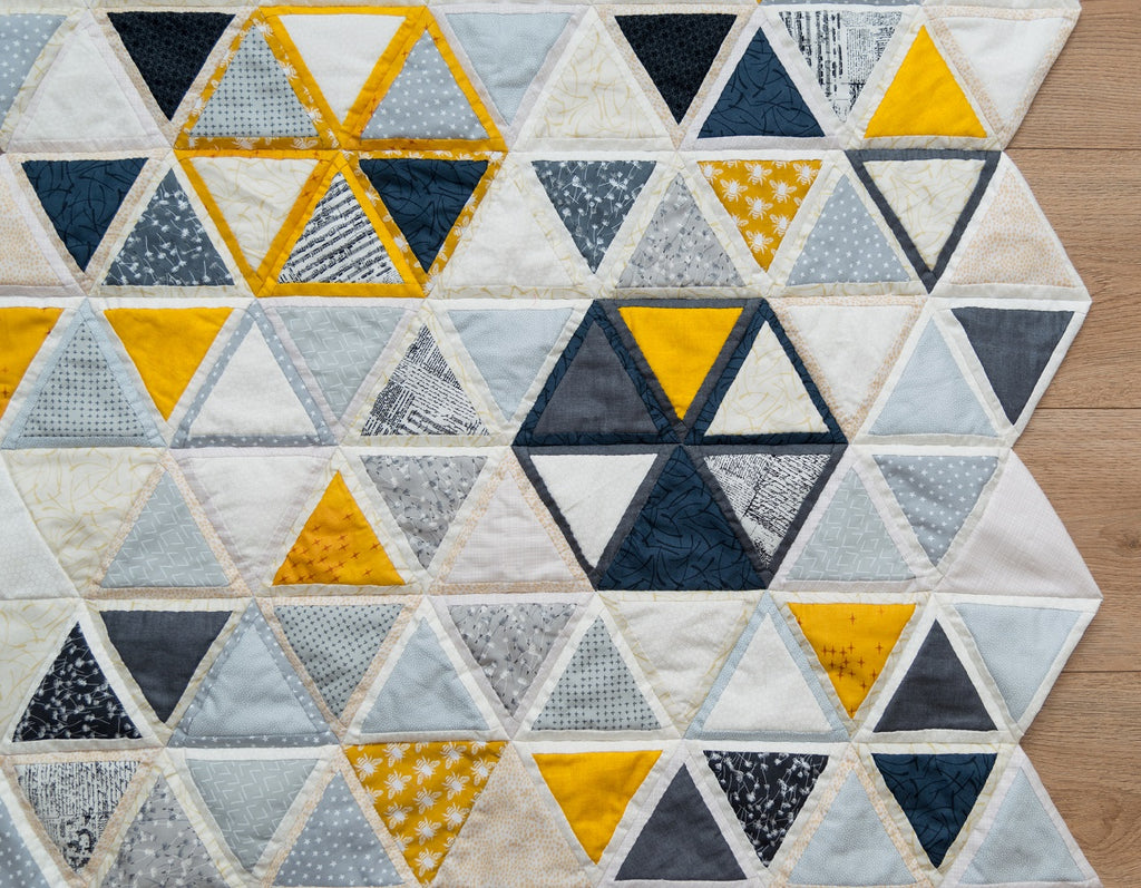 "Quilt As You Go" Template 5" Triangle Daisy and Grace