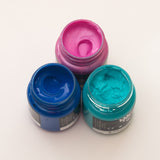 Fabric Paints- Cyan, Metalic Pink & Teal  collection