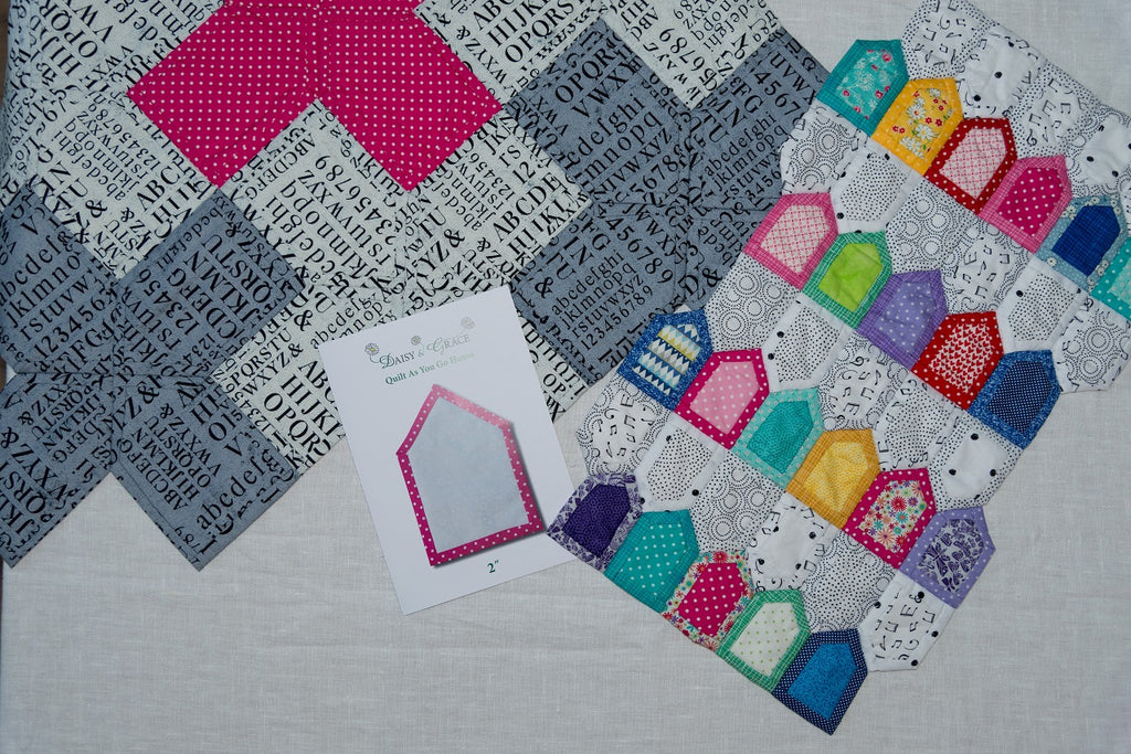 "Quilt As You go" Template 4" House Daisy and Grace